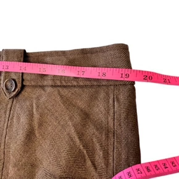 NWT Worthington Women's Maxi Skirt Brown Size 18 A-Line Lined High Waist Ruffled - Picture 5 of 11